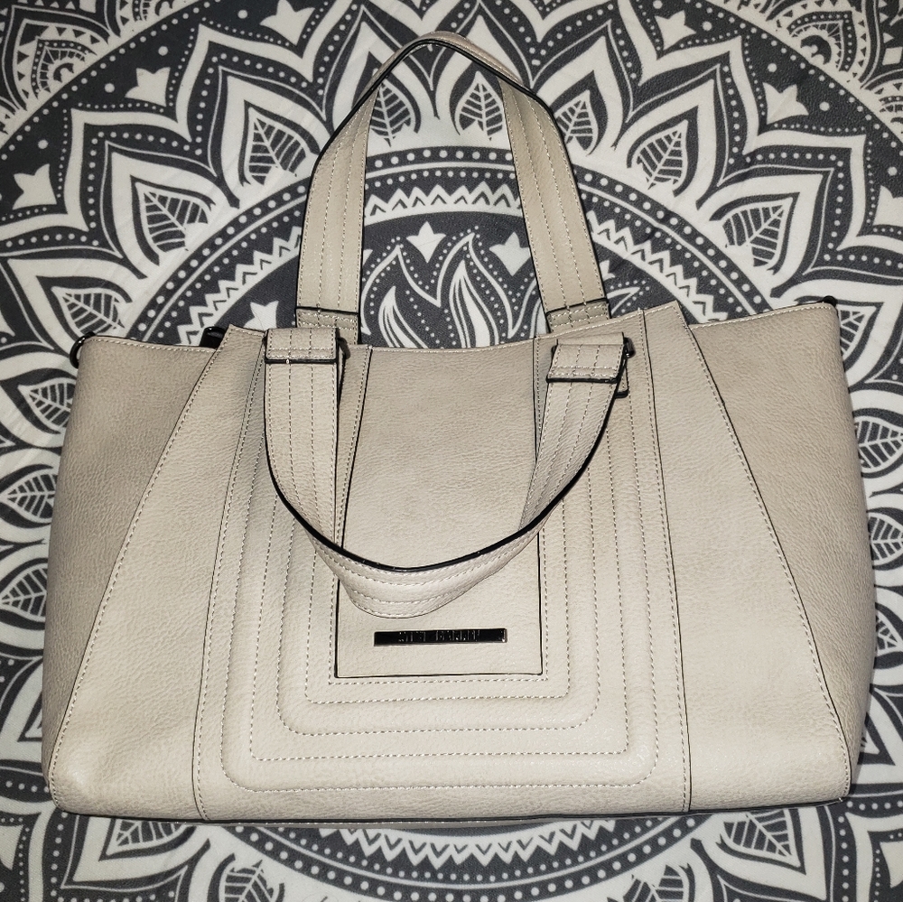 Steve madden light gray large purse 14L×6W×11H